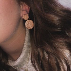 Handmade clay earrings